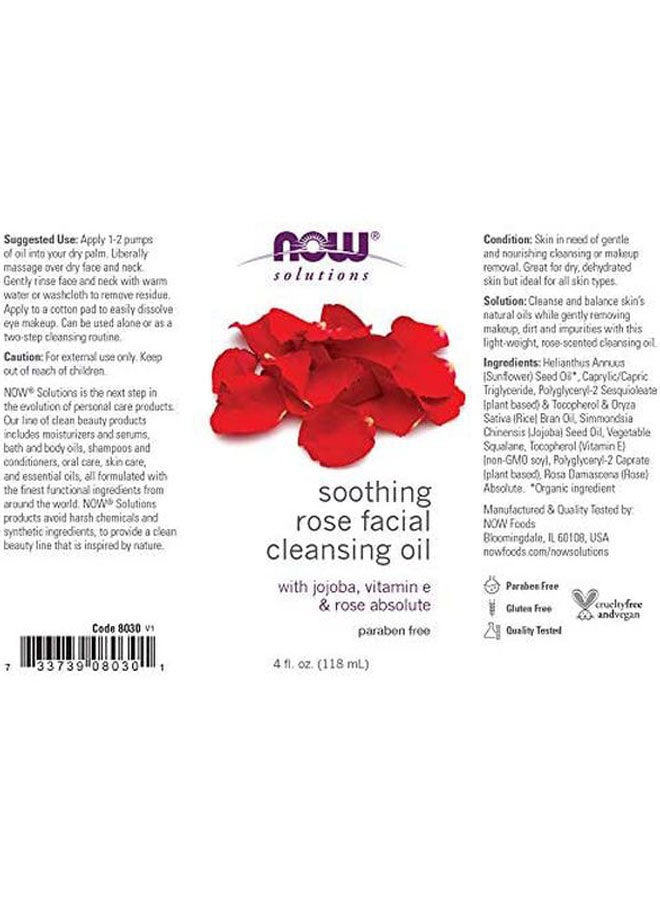 Solutions Soothing Rose Facial Cleansing Oil 118ml