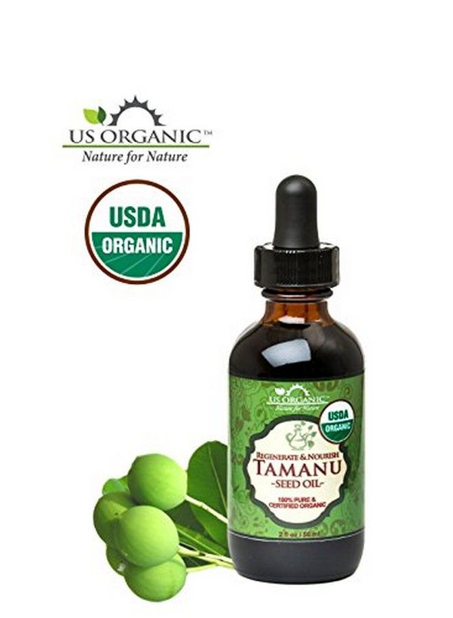 Tamanu Oil Usda Certified Organic 100% Pure Virgin Cold Pressed Unrefined Dark Green Color Sourced From Southeast Asia_Improved Cap_2Oz (56 Ml)