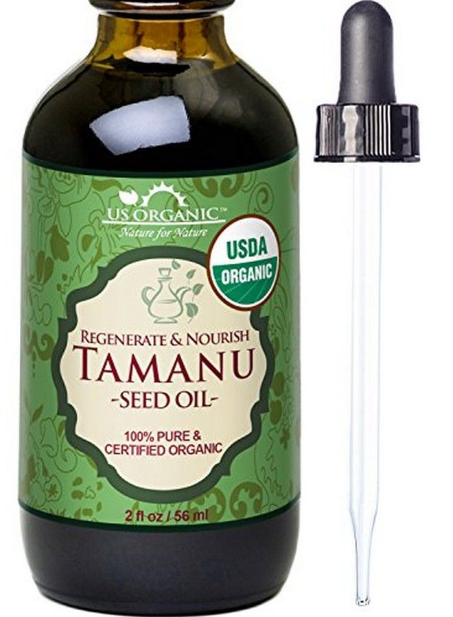 Tamanu Oil Usda Certified Organic 100% Pure Virgin Cold Pressed Unrefined Dark Green Color Sourced From Southeast Asia_Improved Cap_2Oz (56 Ml)