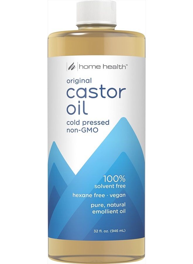 Original Castor Oil - 32 Fl Oz - Promotes Healthy Hair & Skin, Natural Skin Moisturizer - Pure, Cold Pressed, Non-GMO, Hexane-Free, Solvent-Free, Paraben-Free, Vegan (50132)