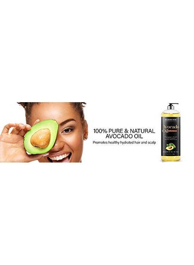 Avocado Oil For Hair And Skin 100% Pure And Natural Coldpressed For Skin Care Massage Hair Care And Carrier Oil To Dilute Essential Oils 16 Fl Oz