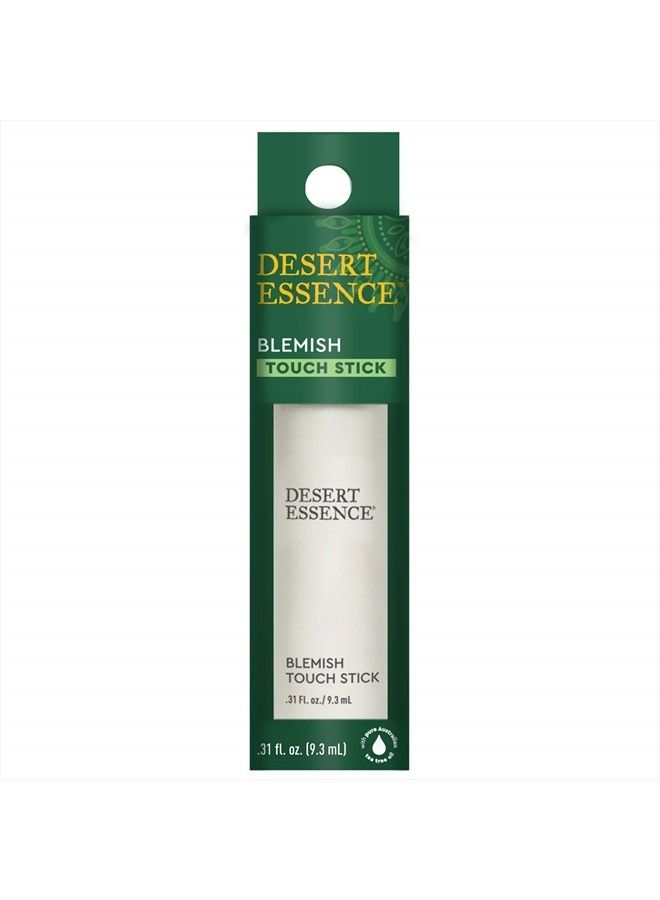 Herbal Blemish Touch Stick with Natural Extracts & Essential Oils - .31 Fl Ounce - Antiseptic Tea Tree Oil - Chamomile - Lavender - Palmarosa - Clear & Radiant Skin