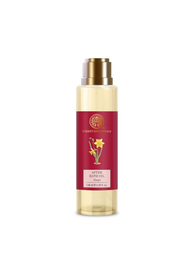 After Bath Oil Nargis ; Ayurvedic Moisturizing & Nourishing Shower Oil For Body ; Purifying Scented Bath Oil For Women & Men ; 130 Ml