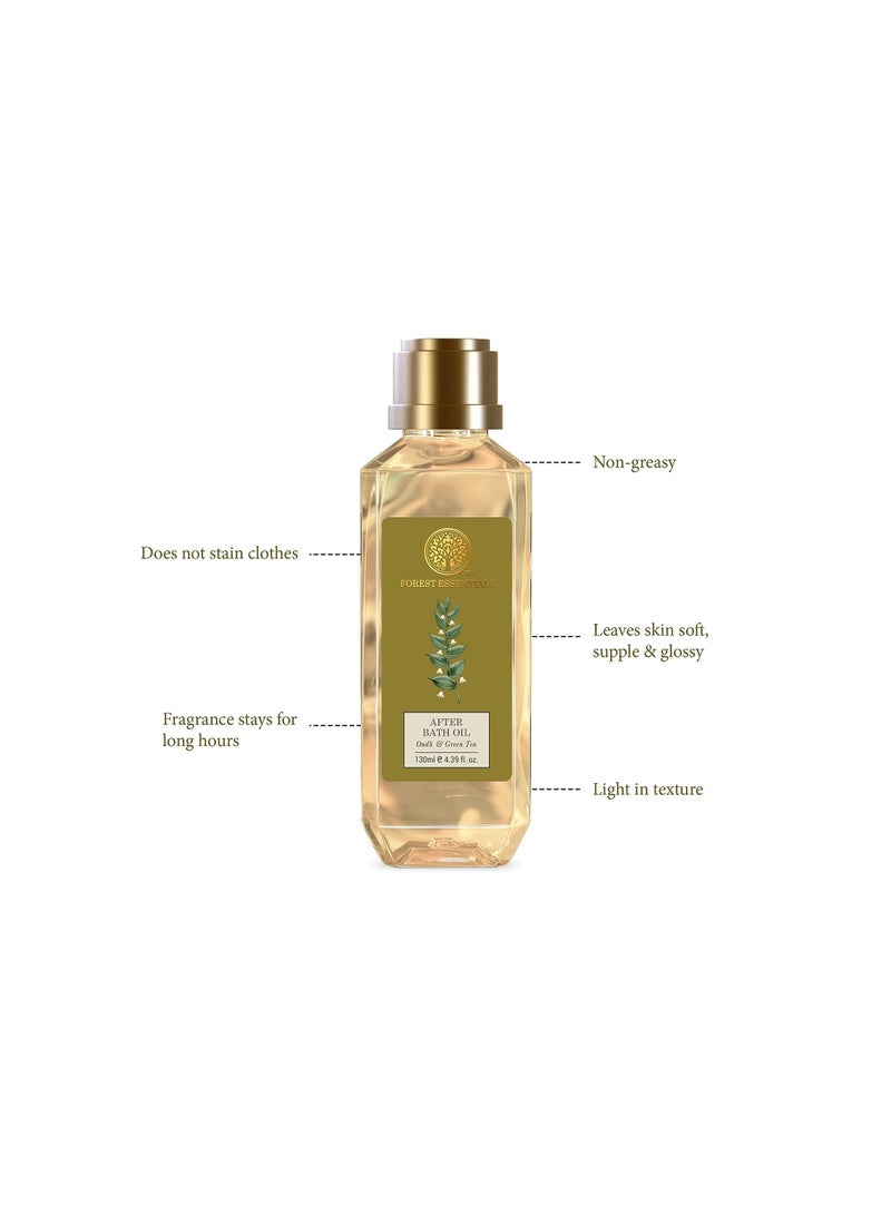 Forest Essentials After Bath Oil Oudh Green Tea Ayurvedic Moisturizing Nourishing Shower Oil For Body