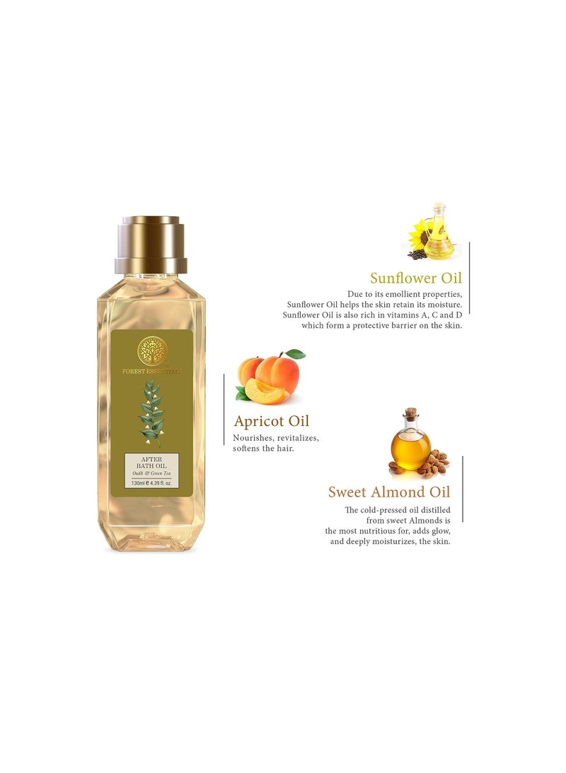 Forest Essentials After Bath Oil Oudh Green Tea Ayurvedic Moisturizing Nourishing Shower Oil For Body