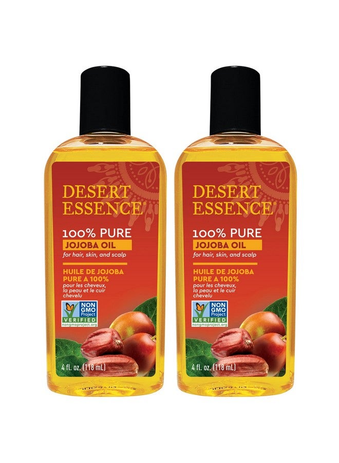Esert Essence 100% Pure Jojoba Oil 4 Fl Oz Pack Of 2 Haircare & Skincare Essential Oil All Skin Types No Oily Residue May Help Prevent Flakiness Makeup Remover Aftershave Moisturizer