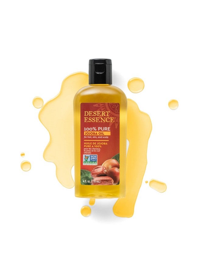 Esert Essence 100% Pure Jojoba Oil 4 Fl Oz Pack Of 2 Haircare & Skincare Essential Oil All Skin Types No Oily Residue May Help Prevent Flakiness Makeup Remover Aftershave Moisturizer