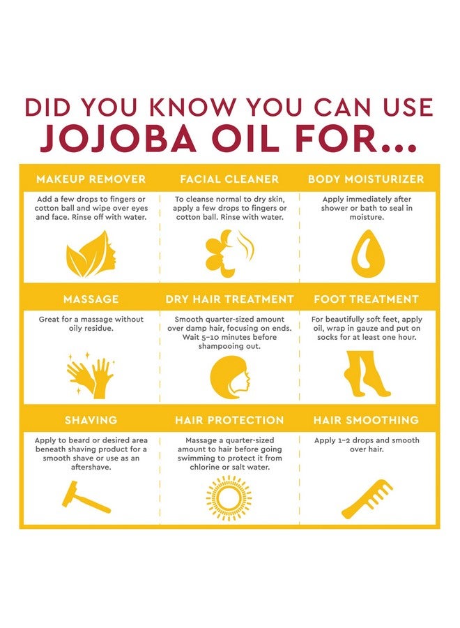 Esert Essence 100% Pure Jojoba Oil 4 Fl Oz Pack Of 2 Haircare & Skincare Essential Oil All Skin Types No Oily Residue May Help Prevent Flakiness Makeup Remover Aftershave Moisturizer