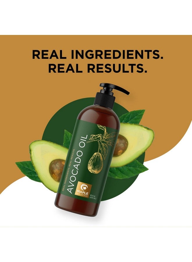 Avocado Oil For Hair Skin And Nails Pure Avocado Oil Moisturizer For Dry Hair And Humectant Moisturizer Avocado Oil For Skin Care Natural Hair Oil And Carrier Oil For Essential Oils Mixing 16Oz