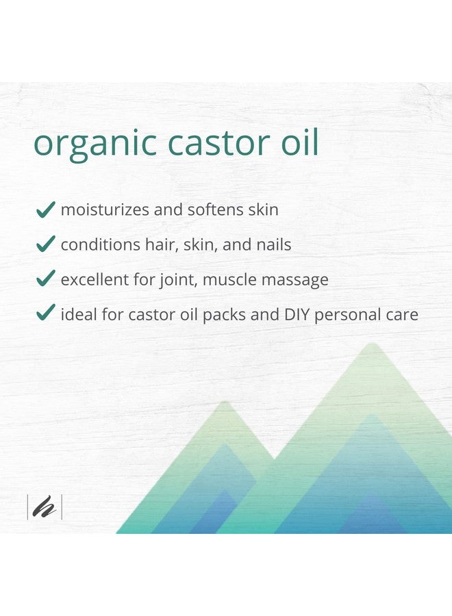 Castor Oil8 Fl Ozconditioning Oil For Body Skin & Browsnongmo Usdacertified Organiccold Pressedsolvent & Hexane Free