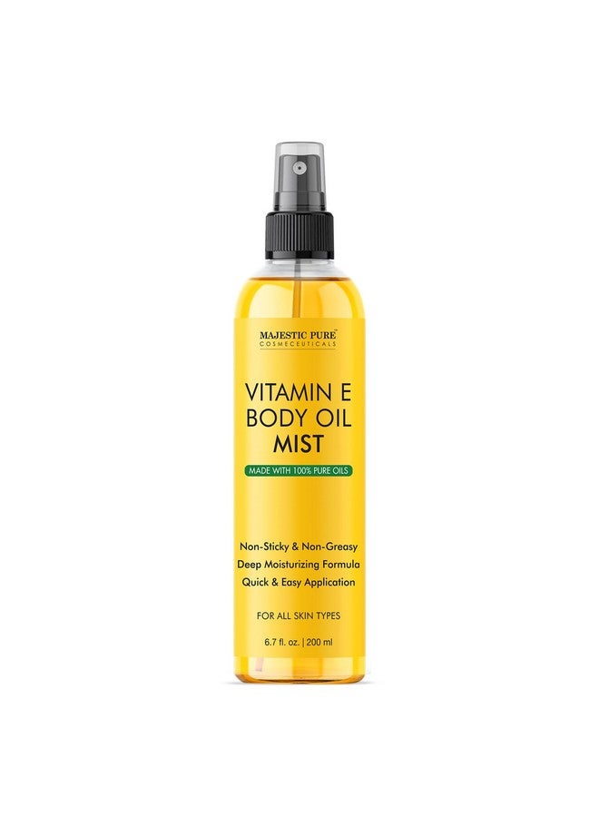 Vitamin E Body Oil Mist Cold Pressed Vitamin E Oil For Skin Scars Face Nails Hair Scalp Moisturizing Body Oil Spray 6.7 Fl Oz