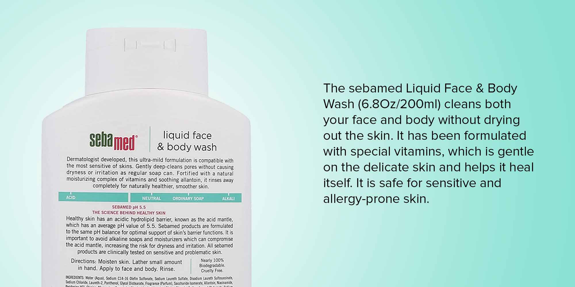 Liquid Face & Body Wash (6.8Oz/200Ml) White 200ml