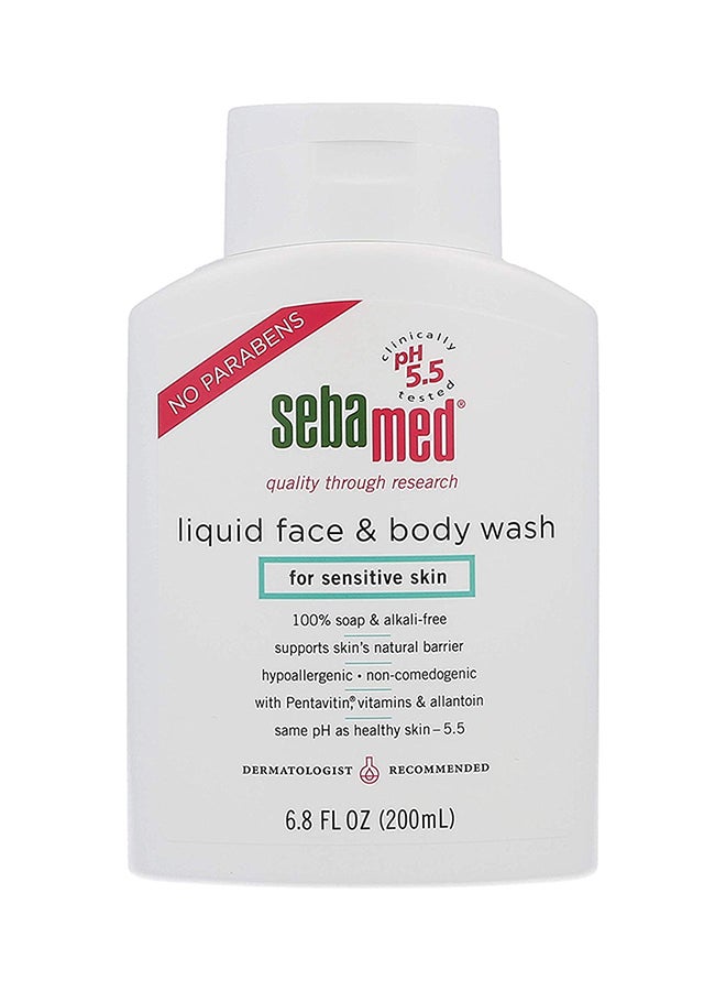 Liquid Face & Body Wash (6.8Oz/200Ml) White 200ml