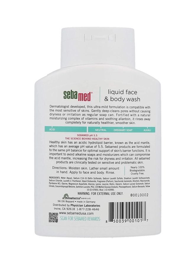 Liquid Face & Body Wash (6.8Oz/200Ml) White 200ml