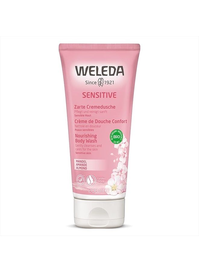 WELEDA Soothing Almond Body Wash, 6.8 FZ