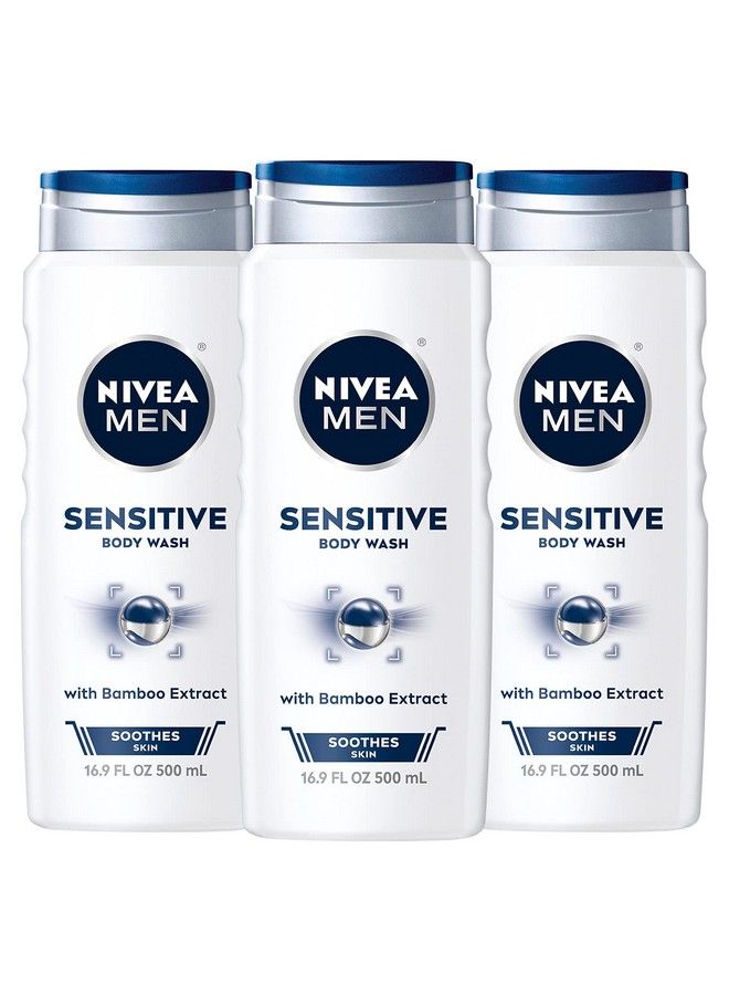 Sensitive Body Wash With Bamboo Extract 3 Pack Of 16.9 Fl Oz Bottles