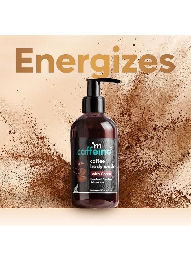 Coffee Body Washes For Tan Removal & Deep Cleansing ; Assorted Value Pack Combo ; Contains 3 Shower Gels In Energizing Aroma Of Berry Almond & Cocoa ; Pack Of 3 ; 600Ml