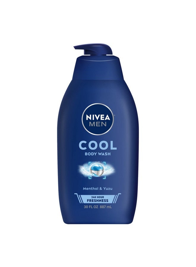 Ivea Men Cool Body Wash With Icy Menthol Men Body Wash 30 Fl Oz Pump Bottle