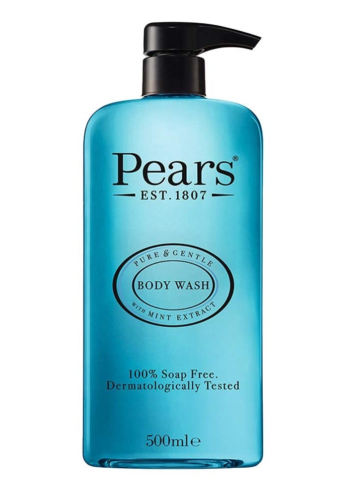 Pears Pure Gentle Body Wash With Mint Extract 500 Ml