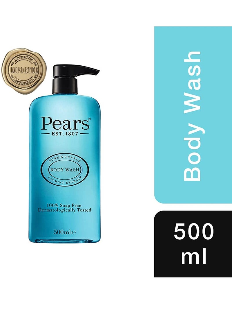 Pears Pure Gentle Body Wash With Mint Extract 500 Ml