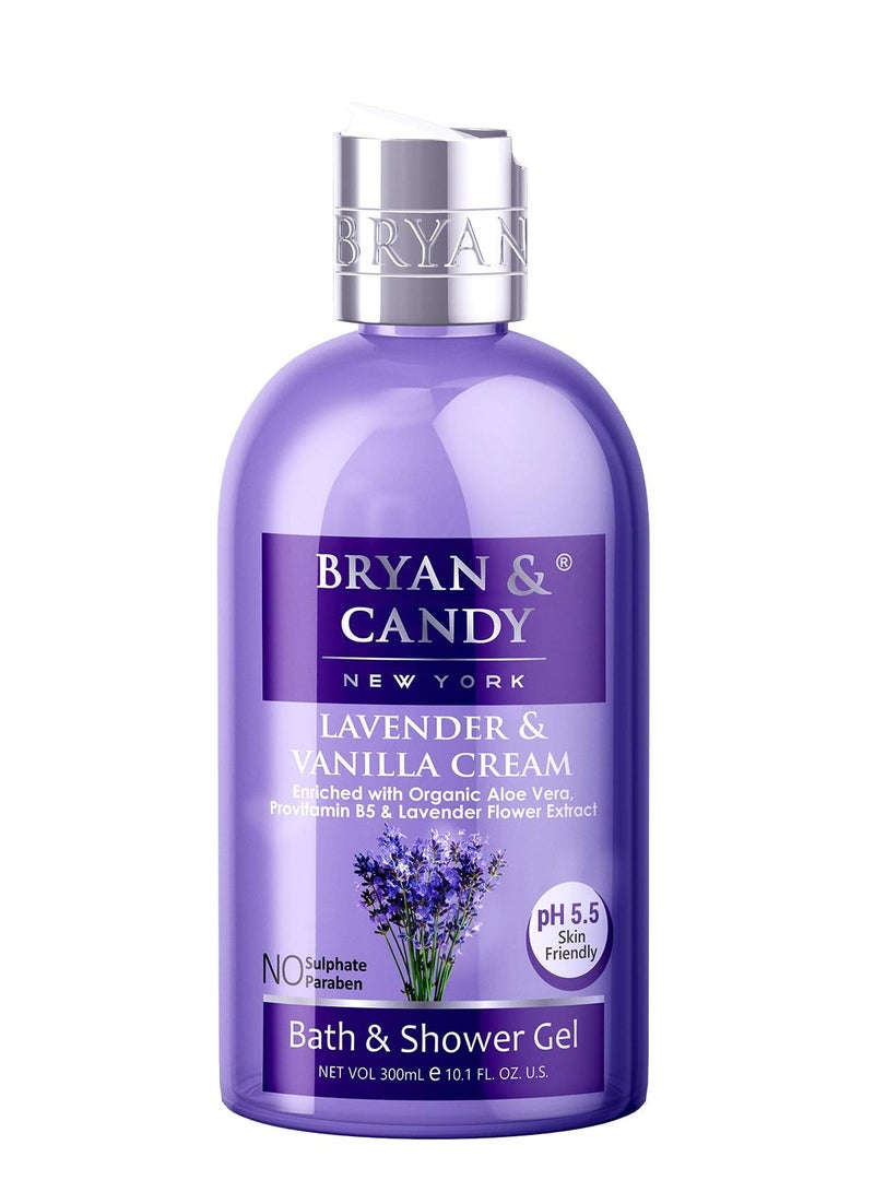 Bryan And Candy Lavender and Vanilla Shower Gel 300ml with Aloe Vera and Essential Oils