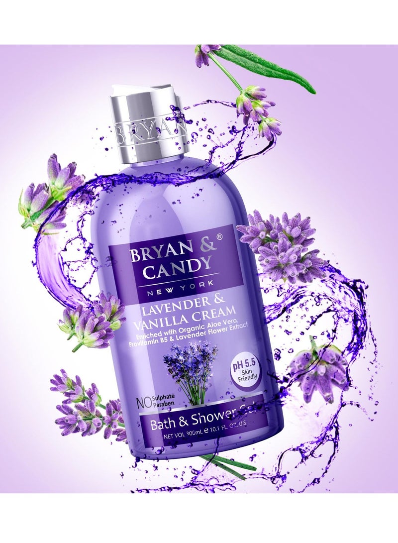 Bryan And Candy Lavender and Vanilla Shower Gel 300ml with Aloe Vera and Essential Oils