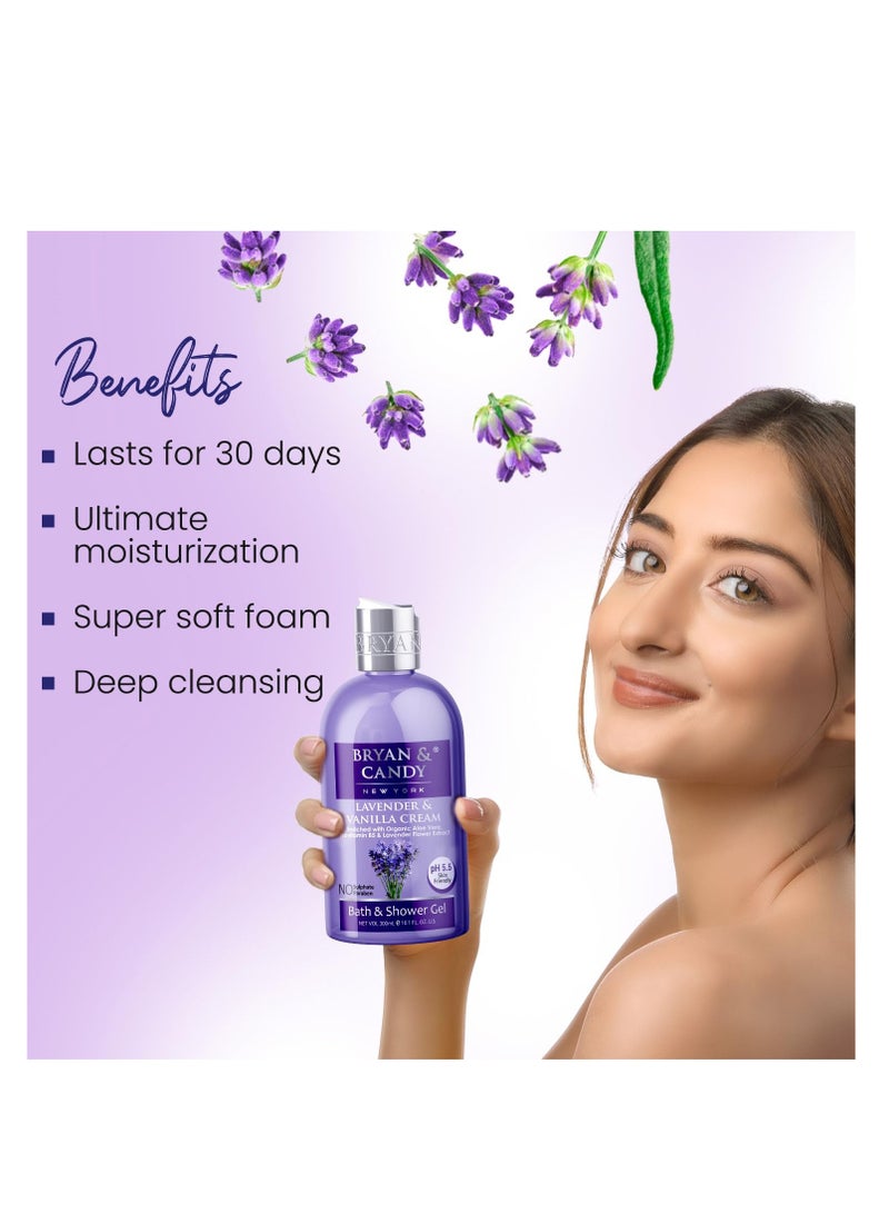 Bryan And Candy Lavender and Vanilla Shower Gel 300ml with Aloe Vera and Essential Oils