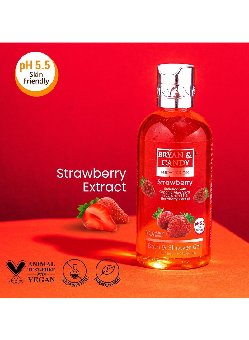 Bryan And Candy Shower Gel Combo Pack of 4 for Clean Moisturized Skin 150ML