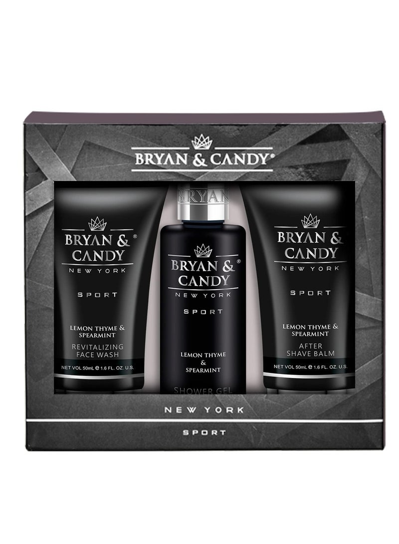 Bryan And Candy Lemon and Thyme Combo Kit Diwali Shower Gel 100ML Face Wash 50ML After Shave Cream 50ML Pack of 3