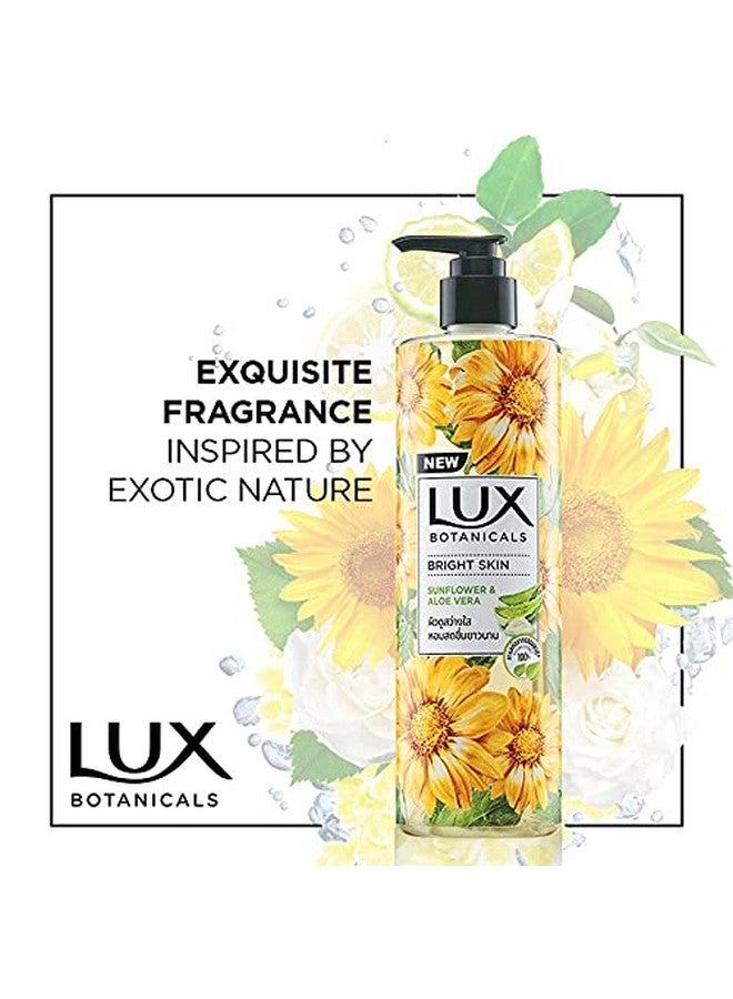 Botanicals Body Wash Sunflower & Aloe Vera Shower Gel For Women 100% Natural Extracts Gives Bright Skin Paraben Free 450 Ml