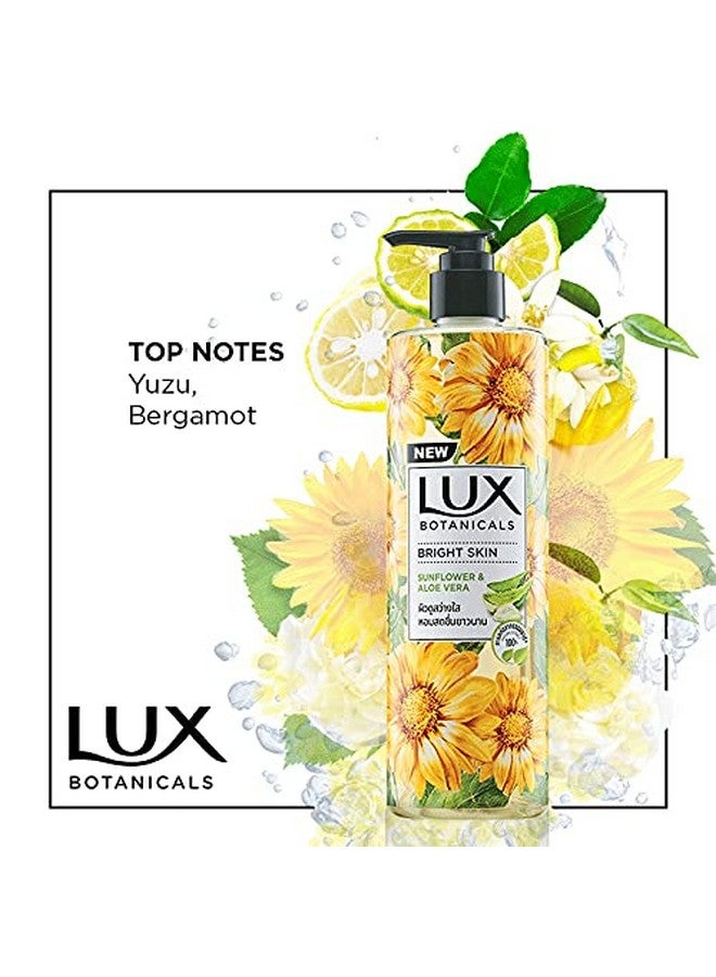 Botanicals Body Wash Sunflower & Aloe Vera Shower Gel For Women 100% Natural Extracts Gives Bright Skin Paraben Free 450 Ml