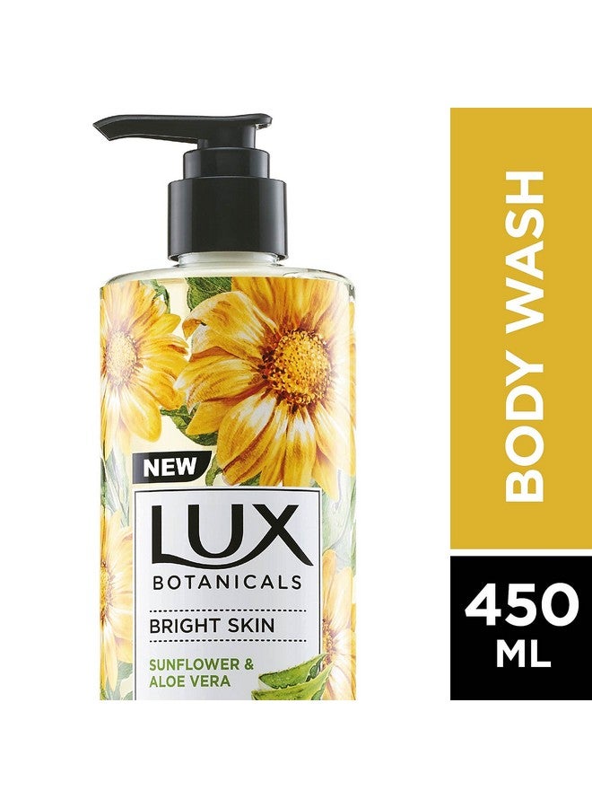 Botanicals Body Wash Sunflower & Aloe Vera Shower Gel For Women 100% Natural Extracts Gives Bright Skin Paraben Free 450 Ml