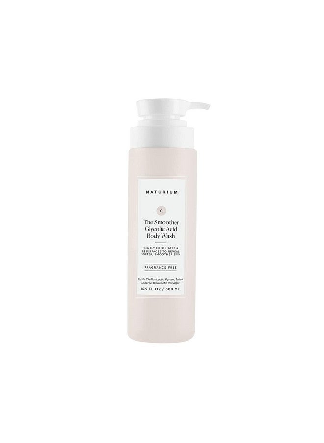 The Smoother Glycolic Acid Exfoliating Body Wash Soft & Smoothing Cleanser 16.9 Oz