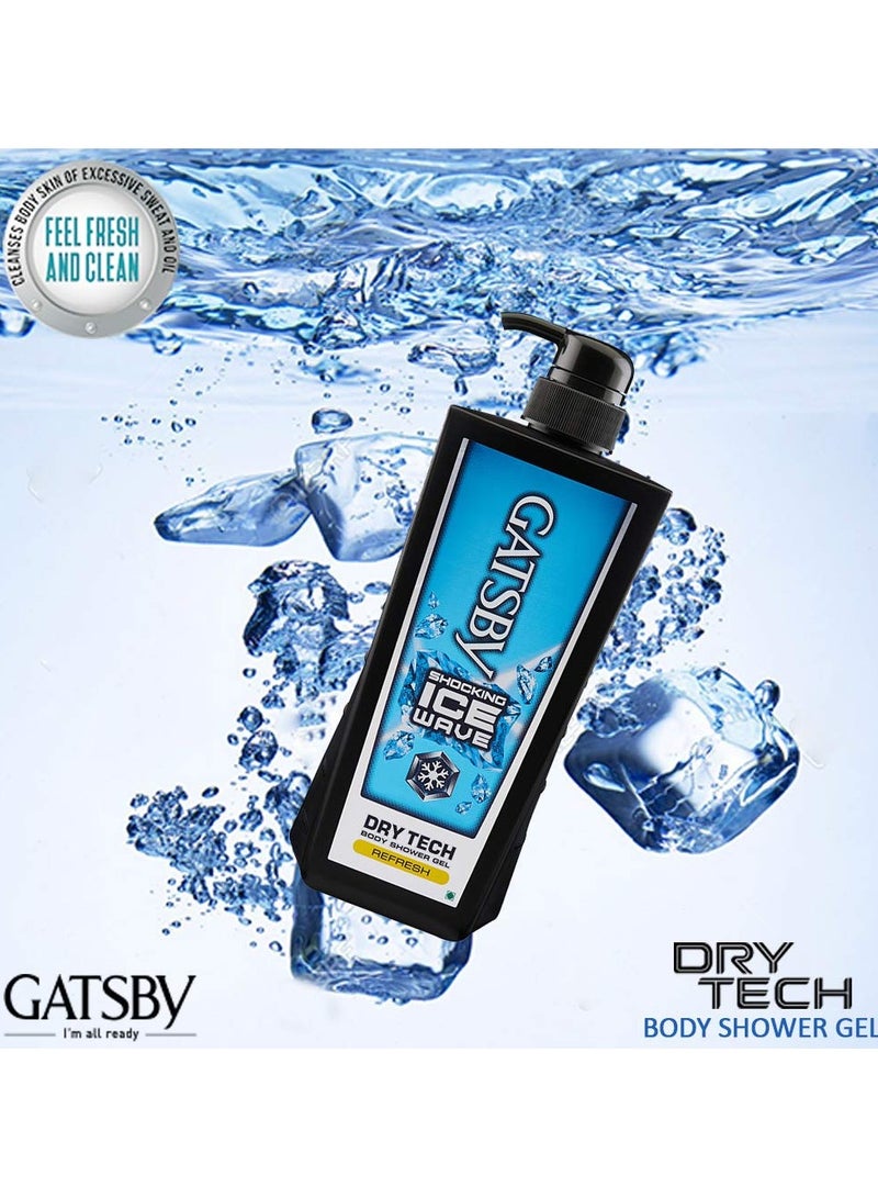 Gatsby Refresh Body Shower Gel Masculine Blue 600 ml