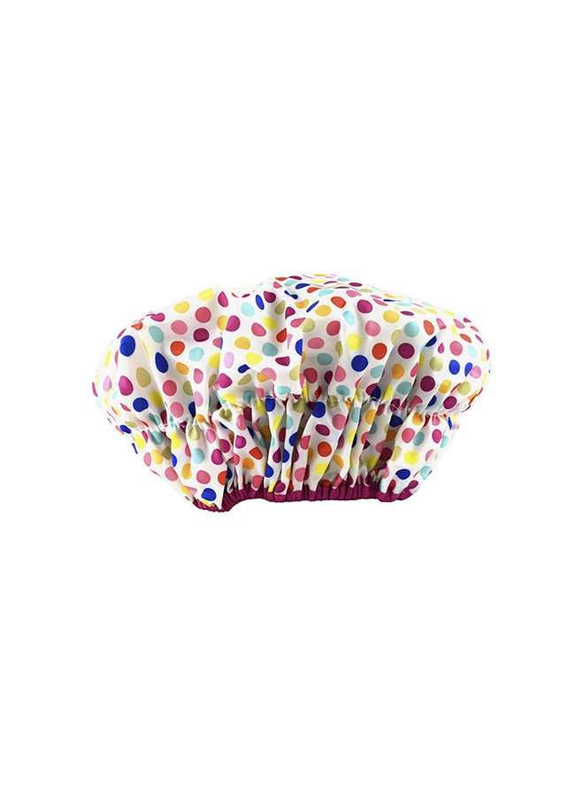 Fashionista Collection Mold Resistant Lined Shower Cap Multicolour 10.5X17.5X15.9inch