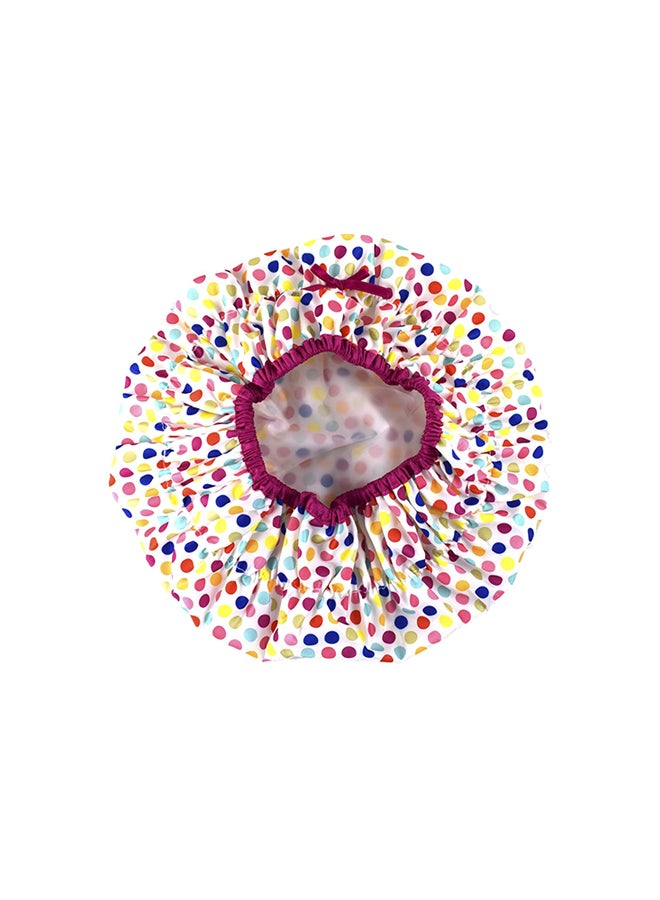 Fashionista Collection Mold Resistant Lined Shower Cap Multicolour 10.5X17.5X15.9inch