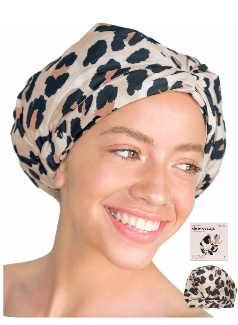 Eco-Friendly Shower Cap- Leopard