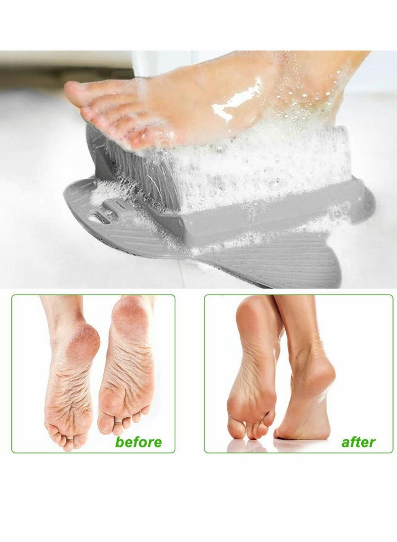 Foot Scrubber Cleaner, Foot Massager Shower Brush with Non-Slip Suction