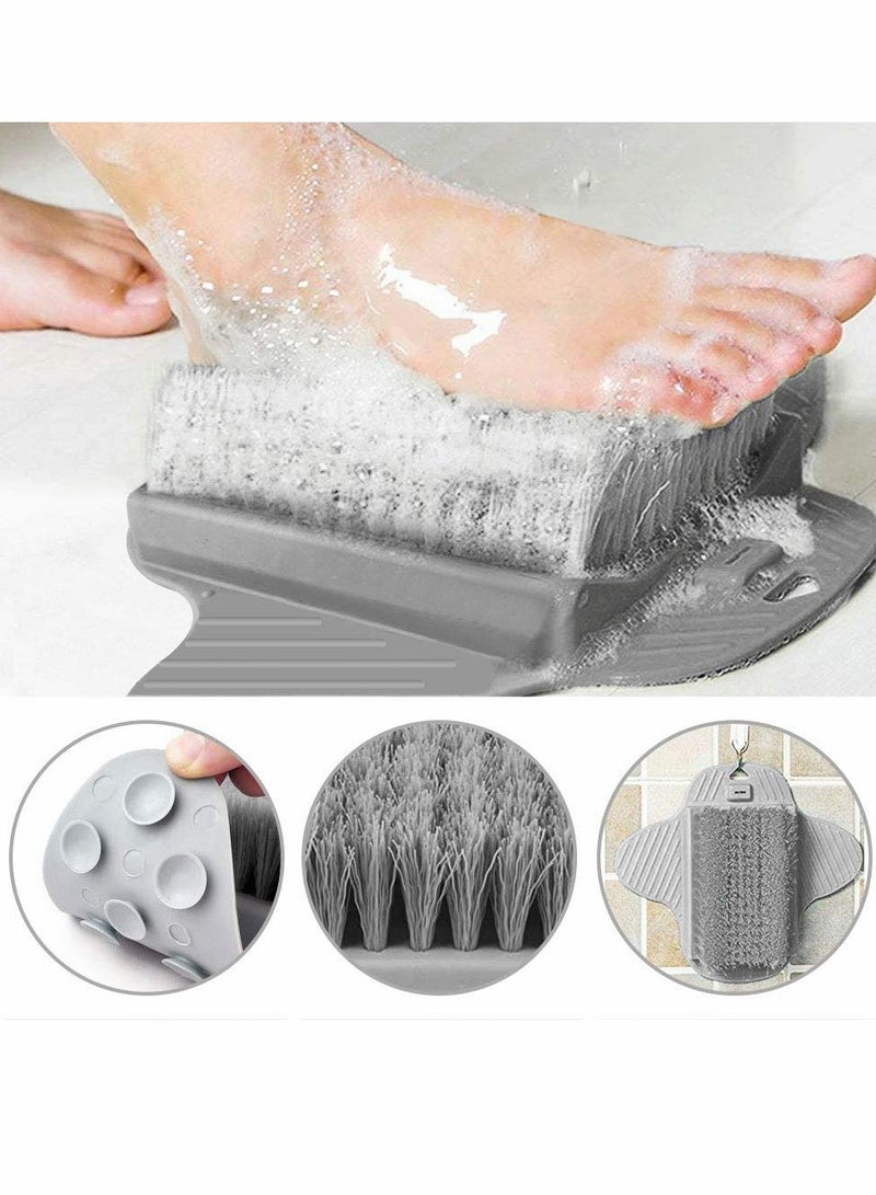 Foot Scrubber Cleaner, Foot Massager Shower Brush with Non-Slip Suction