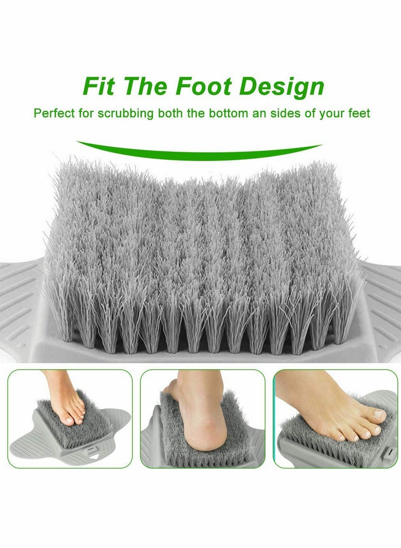 Foot Scrubber Cleaner, Foot Massager Shower Brush with Non-Slip Suction