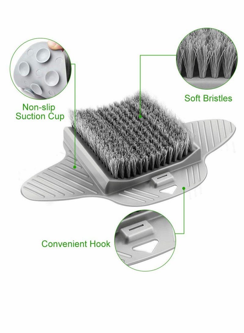 Foot Scrubber Cleaner, Foot Massager Shower Brush with Non-Slip Suction