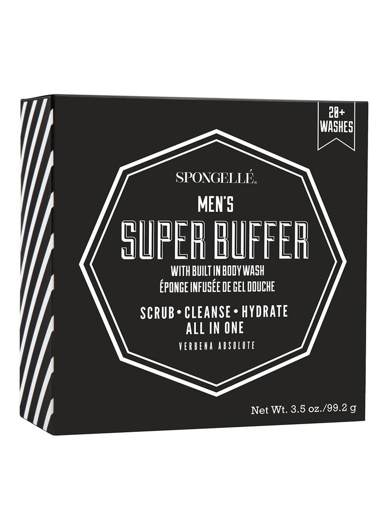 Spongelle Men's Super Buffer - Verbena Absolute 20+ Washes