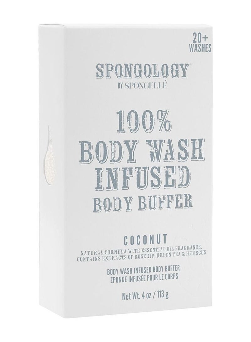 Spongelle Spongology Body Buffer Coconut 20+ Washes