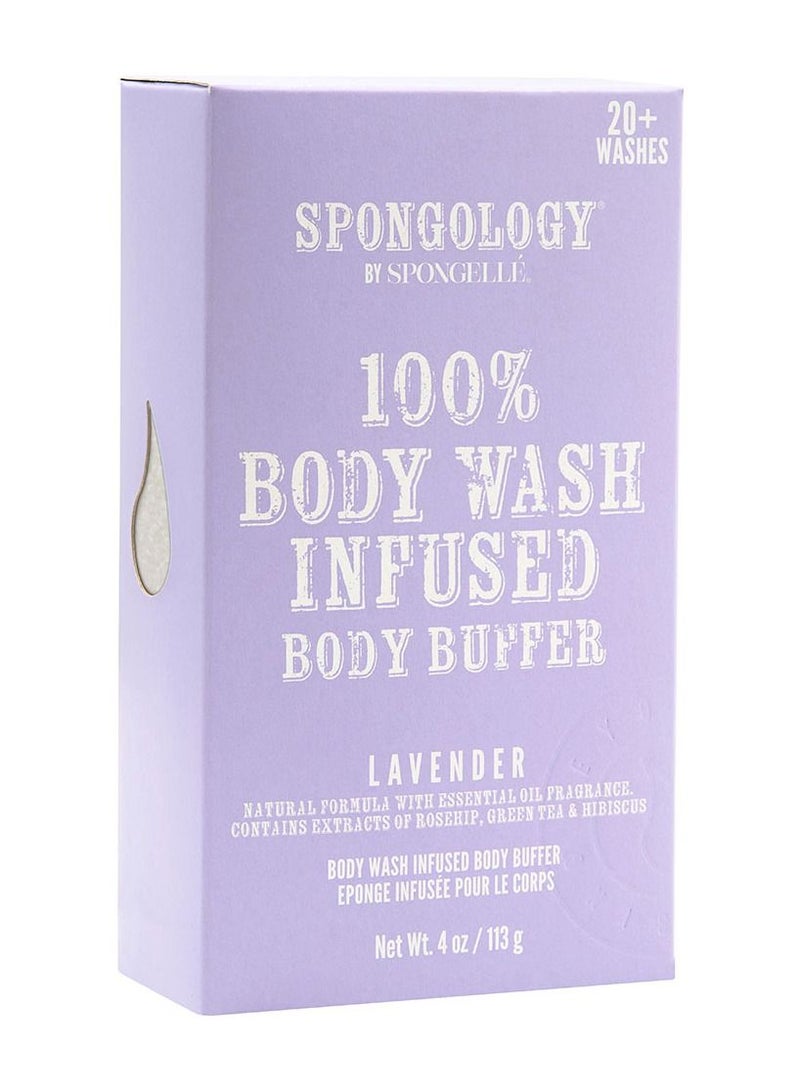 Spongelle Spongology Lavender Body Buffer - 20+ Luxurious Washes