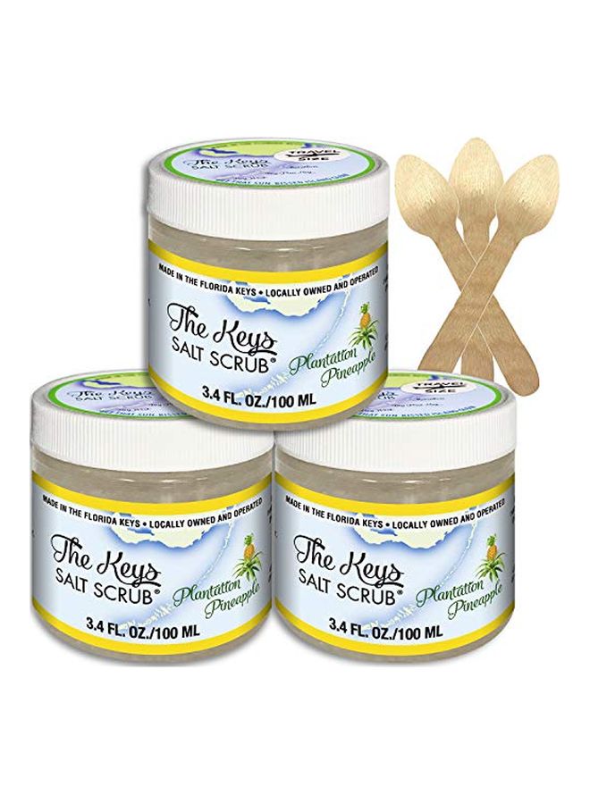 Pack Of 3 Exfoliating Sea Salt Body Scrub Set 100ml