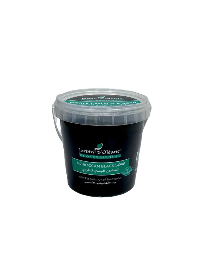 Moroccan Black Soap With Essential oil of Eucalyptus 1kg