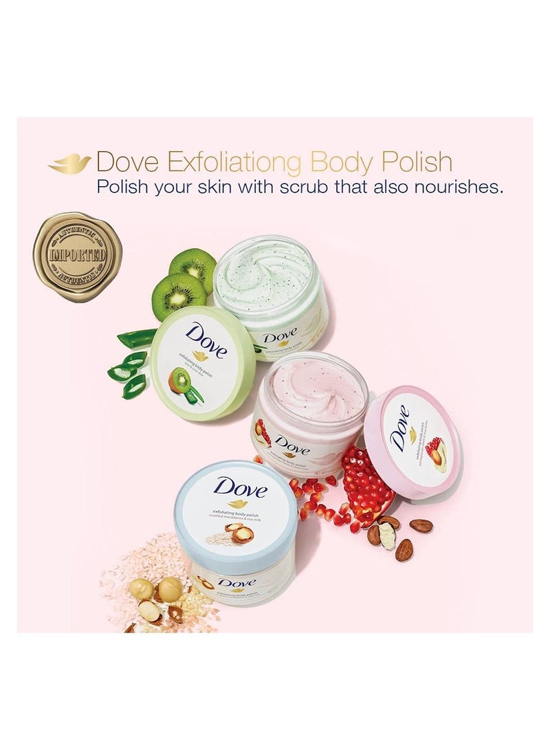 Dove Body Polish Exfoliating Scrub Moisturizing 298gm