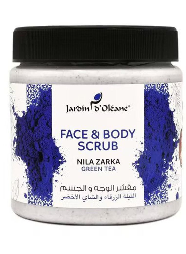 Face And Body Scrub with Nila Zarka & Green Tea Grey 500grams