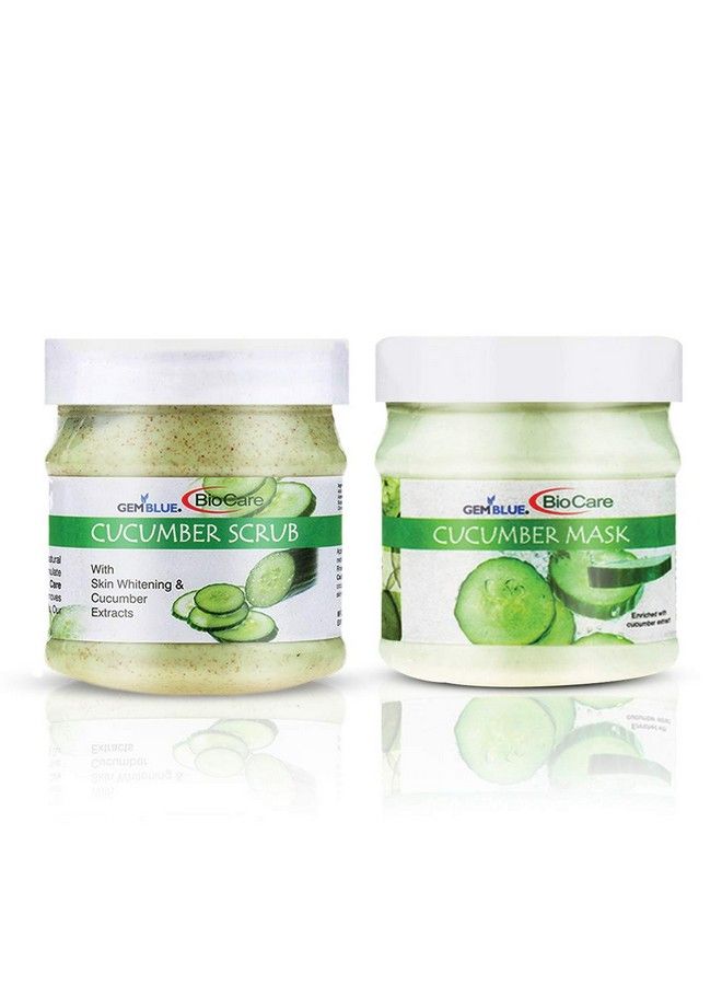 Gemblue Biocare Cucumber Scrub 500Ml+Gemblue Biocare Cucumber Mask 500Ml