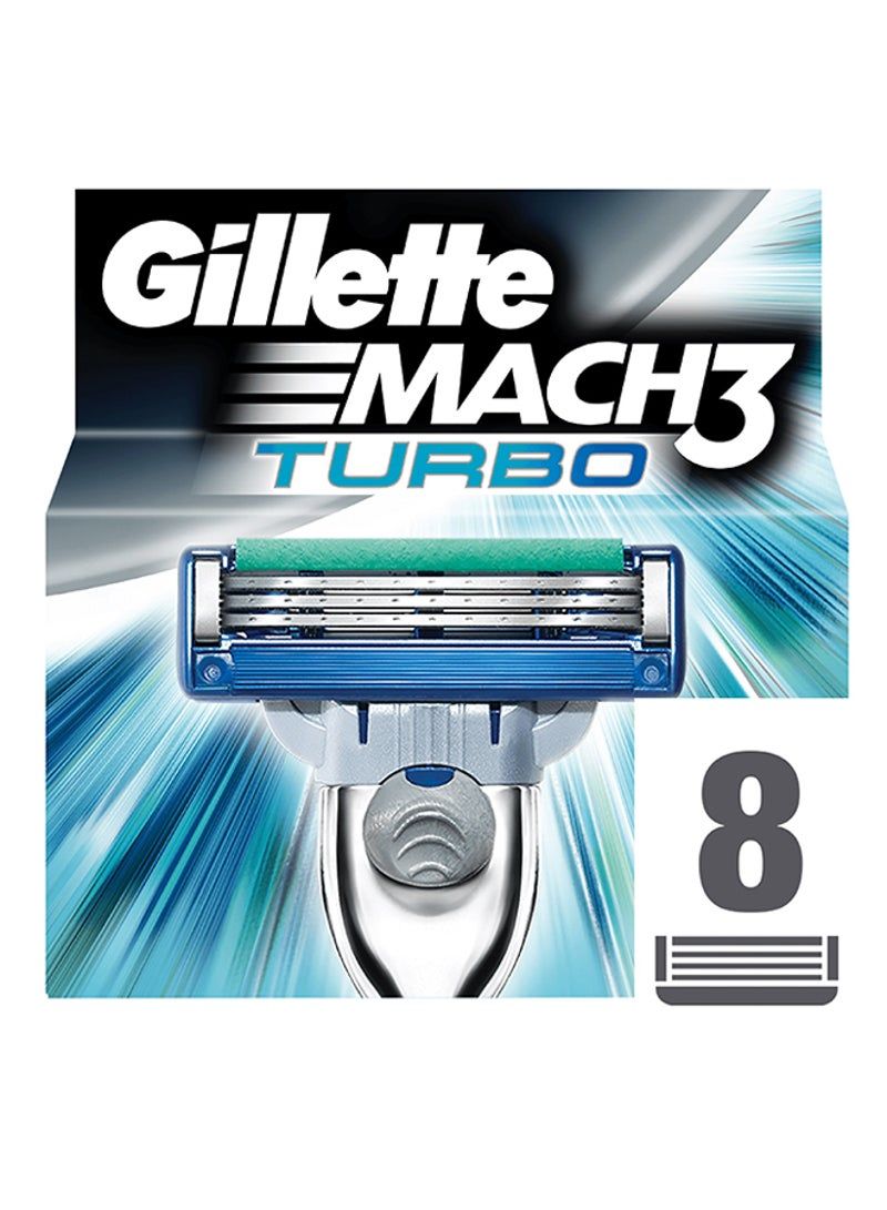 Mach3 Turbo cartridges, Pack of 8 One Size